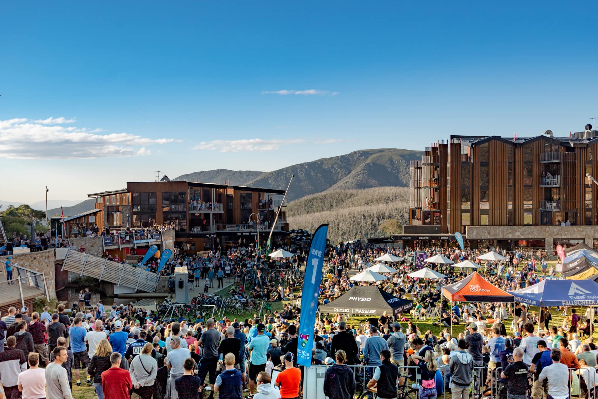 Peaks Challenge 2019, Slalom Plaza, Falls Creek