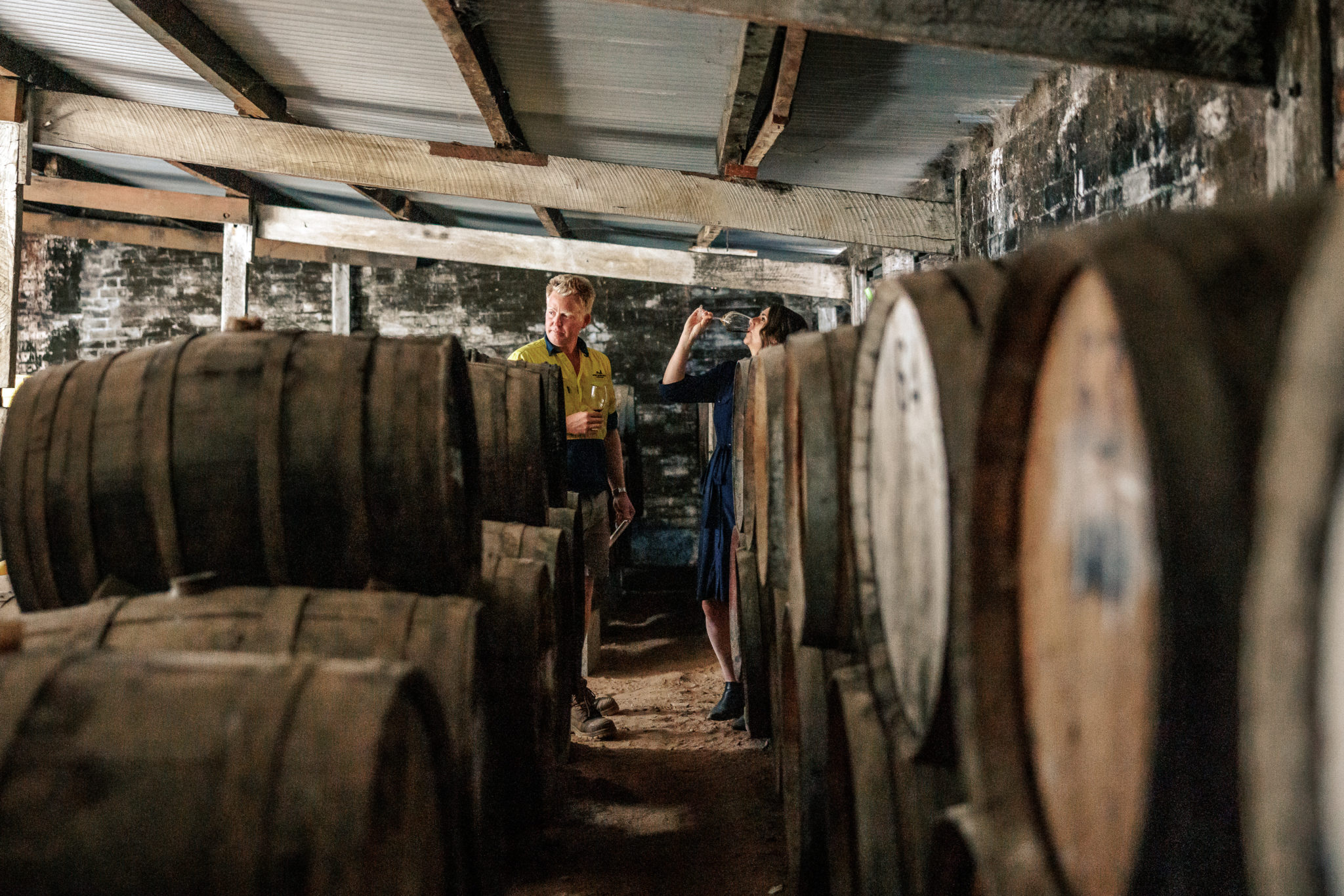 Muscat barrels at All Saints Estate, Rutherglen