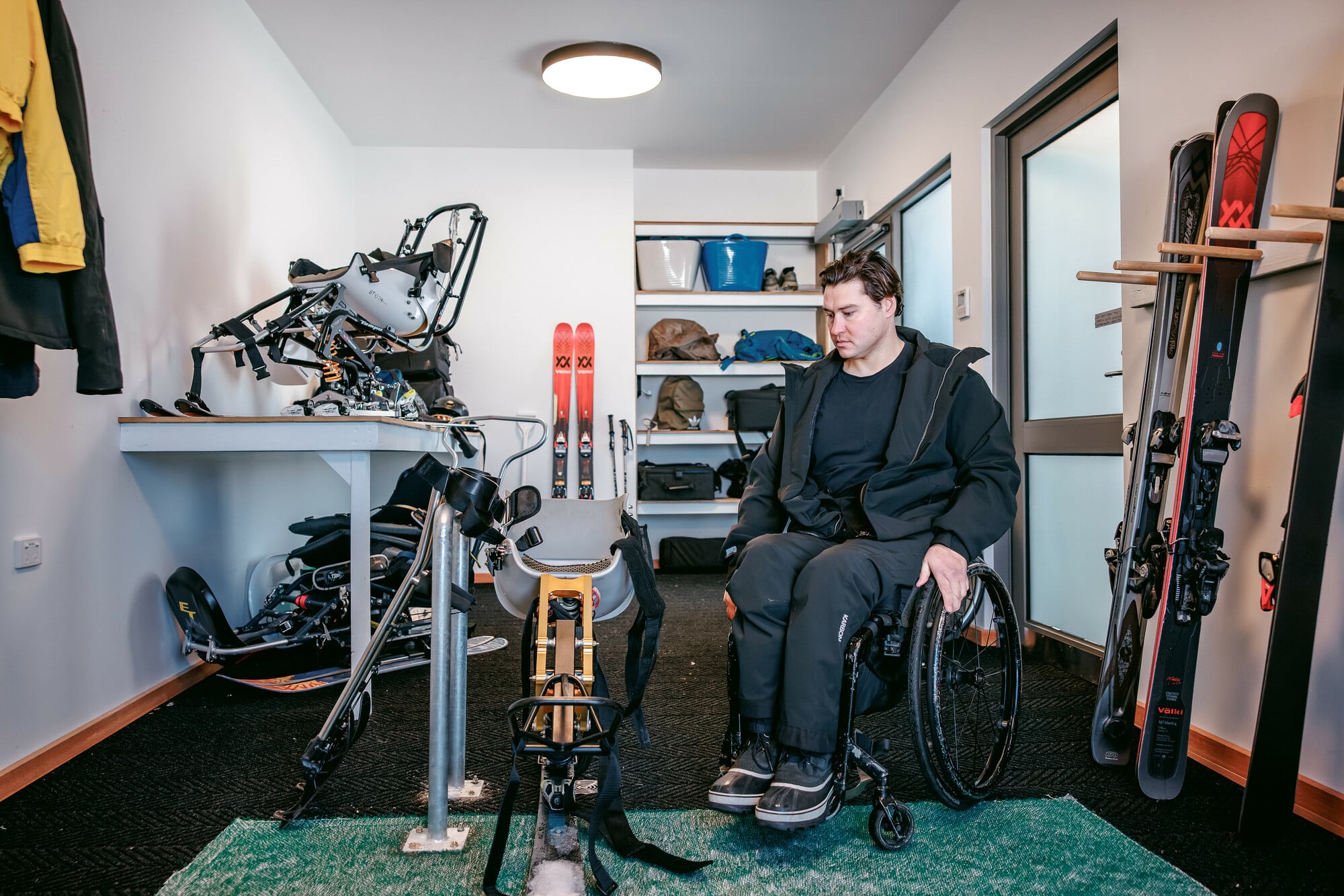 Dedicated Disabled Wintersport Australia lounge with change and storage room facilities at Mt Hotham.