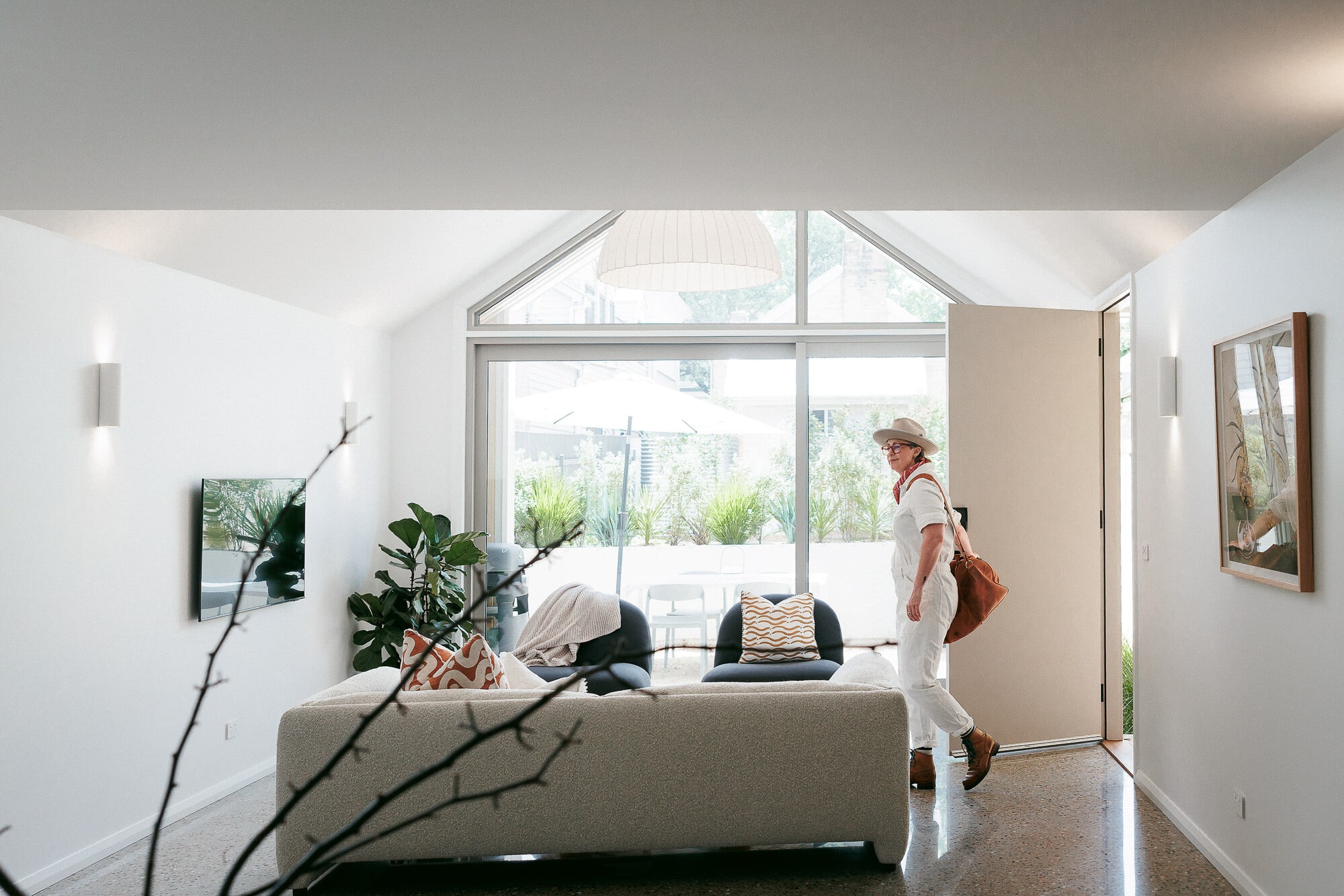 Person checking into Miette Boutique Accommodation.