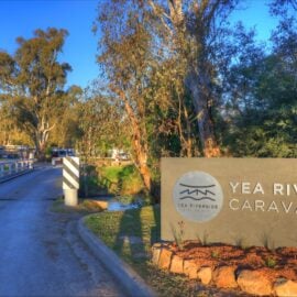 Yea Riverside Caravan Park entrance