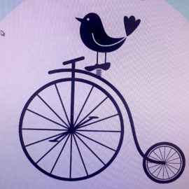 bird and bike logo