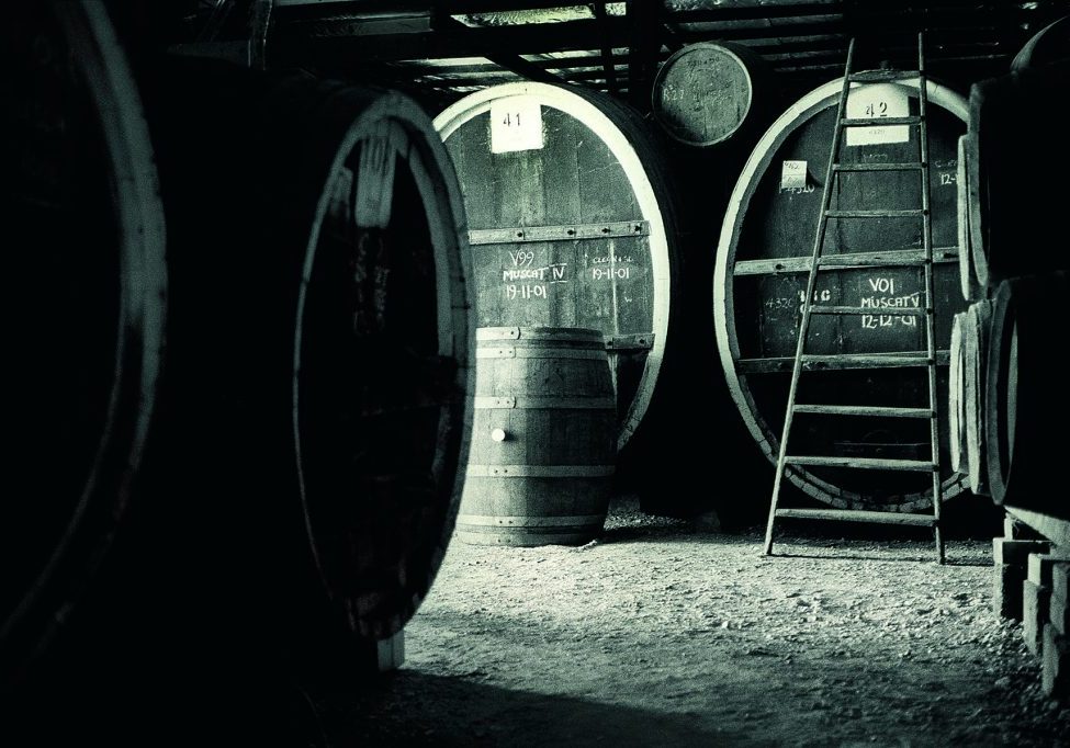 Morris big muscat barrels resized Morris Wines muscat barrel